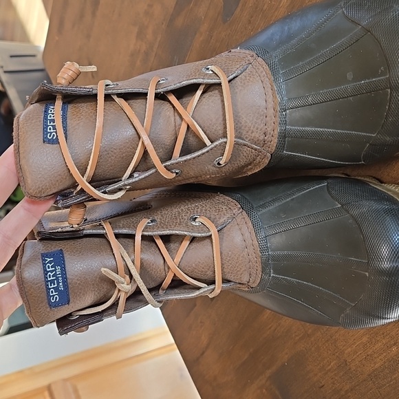 Sperry Syren Gulf Duck Boots Waterproof Winter Rain Womens Size 8.5 Zip Side - Picture 3 of 9